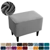 Grey Footstool Cover