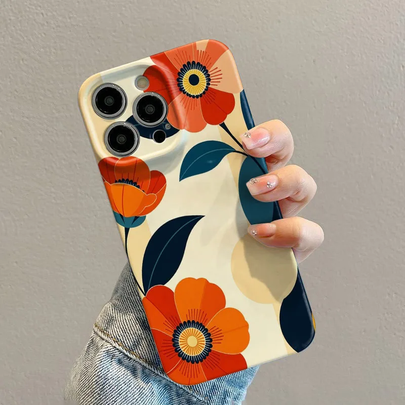 Elegant Floral Shockproof Hard Case - Premium Bumper Back Phone Cover