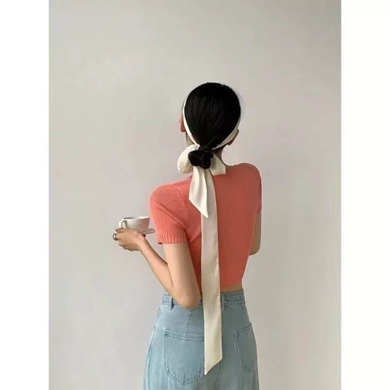 Elegant Silk Satin Hair Scarf and Fashion Accessory