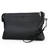 Pochette d'affaires Design de marque à la mode, sacs enveloppe en cuir PU de haute qualité, portefeuille de voyage décontracté pour hommes, poche pour téléphone portable 3