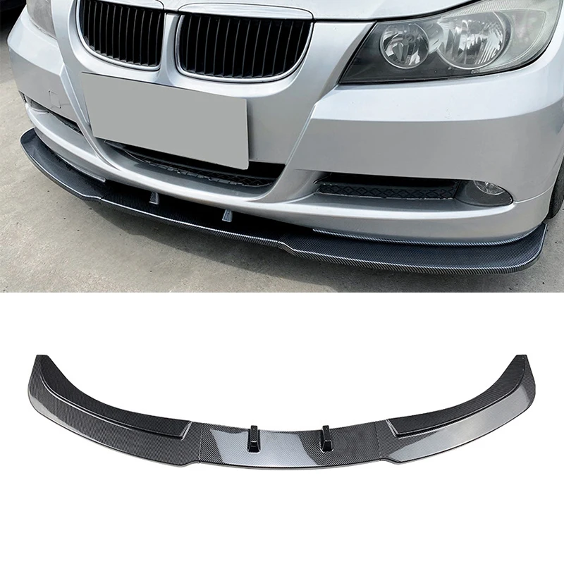 

Car Front Bumper Lip Spoiler Diffuser Splitters Body Kit Aprons Cover Guard Trim For BMW 3 Series E90 E91 320i 330i 2005-2008