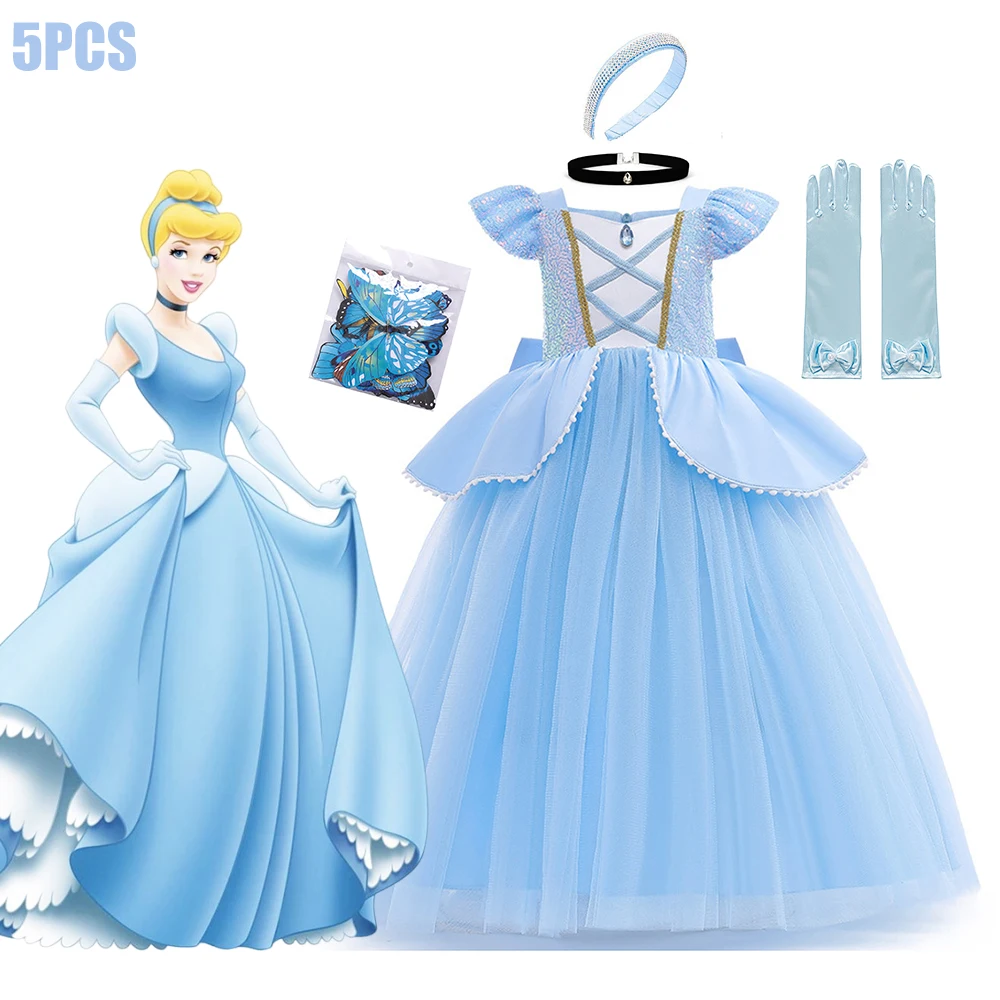 Vestido Disfraz Princesas De Disney De Princesa Vestido Cenicienta