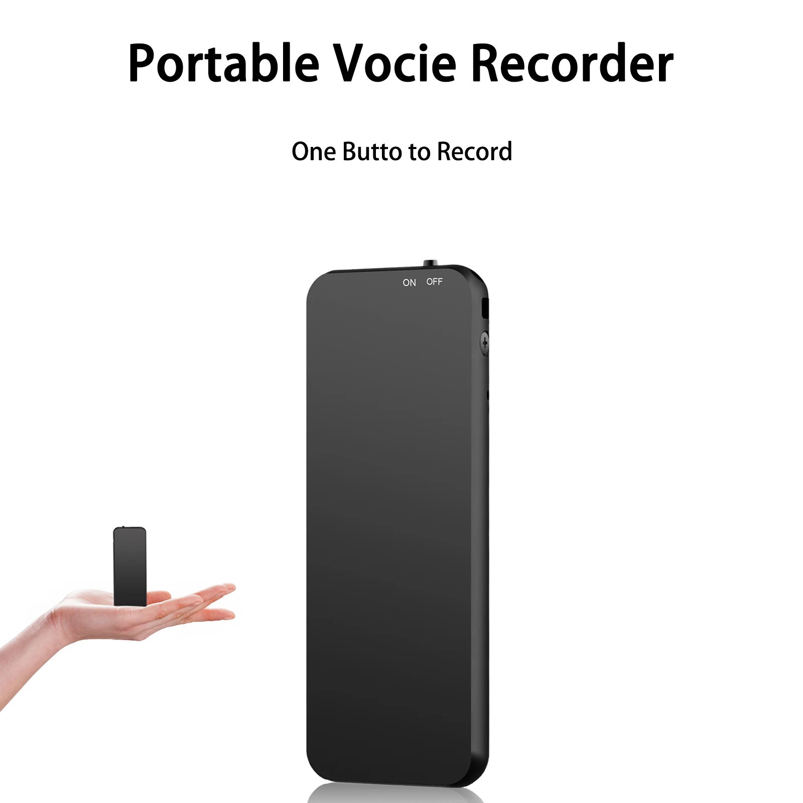 Vandlion V53 Voice Activated Recorder Type-C WAV 192Kbps Audio Sound Record Voice Activated Recording Device Music Player
