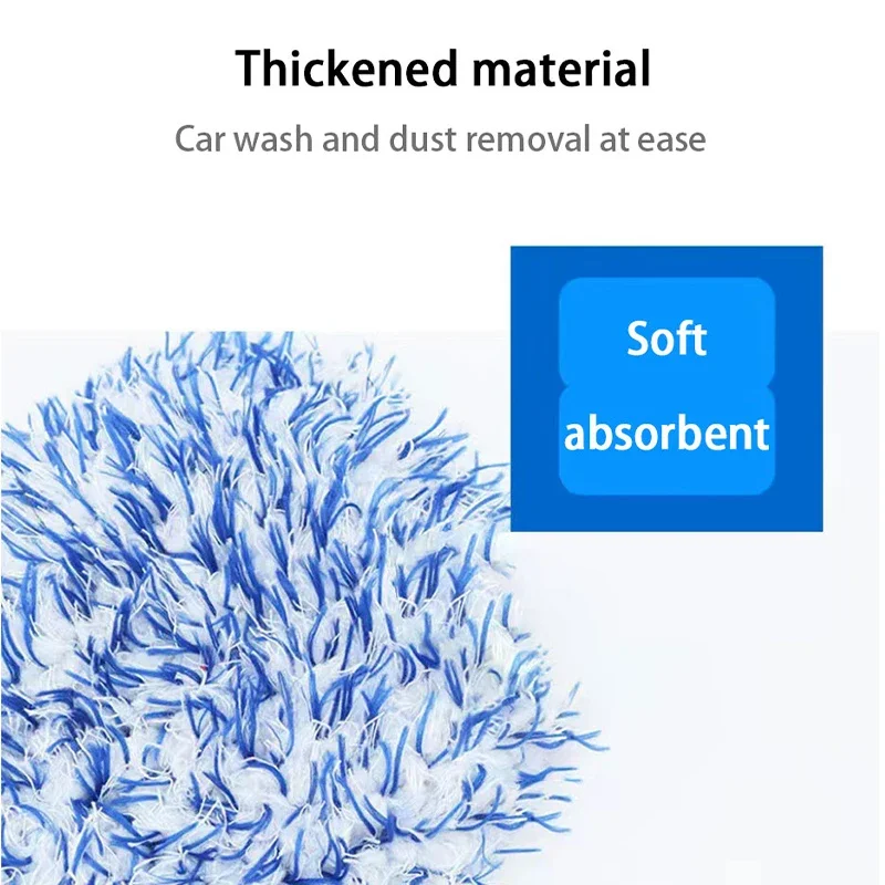 1PC Microfiber Car Washing Gloves Auto Wheel Hub Rim Cleaning Mitt Ultra-Soft Thickening Wash Glove for Car Detailing Care