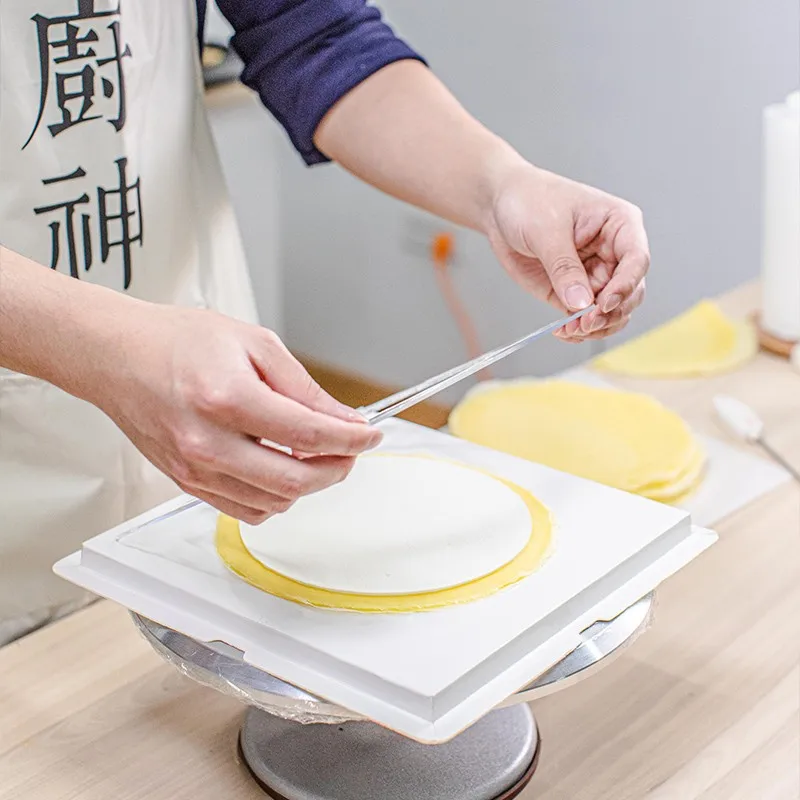 15/20/22/24/26cm Acrylic Cake Discs Boards Reusable Layer Cake Mold Scraping Plate Decorating Tool Baking Accessories
