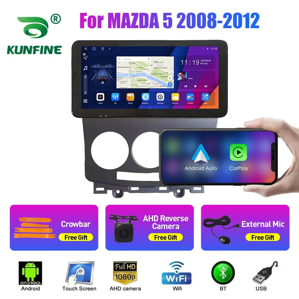 

Автомобильный радиоприемник 10,33 дюйма для MAZDA 5 2008-2012 2Din Android Восьмиядерный автомобильный стерео DVD GPS навигатор плеер QLED экран Carplay