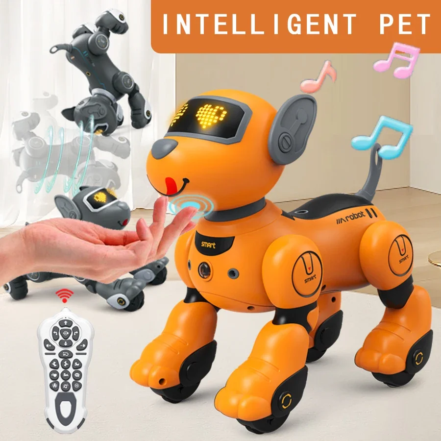 

Smart Remote Control Robot for Kids Toys Children Girls Boys RC Animals Electric Dancing Dog Sensing Machine Robotic Puzzle Pets