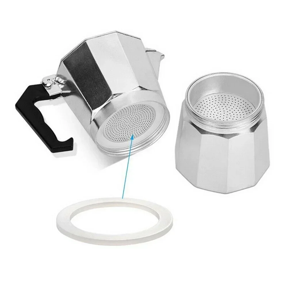 2PCS Silicone Moka Pot Seal Ring Stainless Steel Filter Coffee Pot Washer Gasket Ring Coffee Makers Accessories coffee maker accessory silicone seal ring