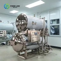 Autoclave Industriel à Vapeur, Stérilisateur Électrique Automatique, Conception à Pulvérisation d'Eau Chaude avec PLC et Pompe 4