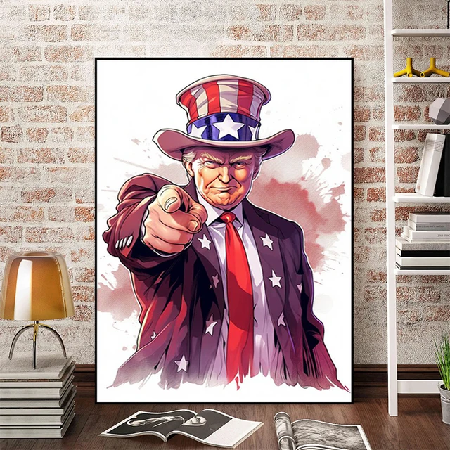 Posters for Bed Room Decoration Donald Trump Poster Canvas Wall Art Mural Painting Decorative Paintings Home Decorations Decor 3