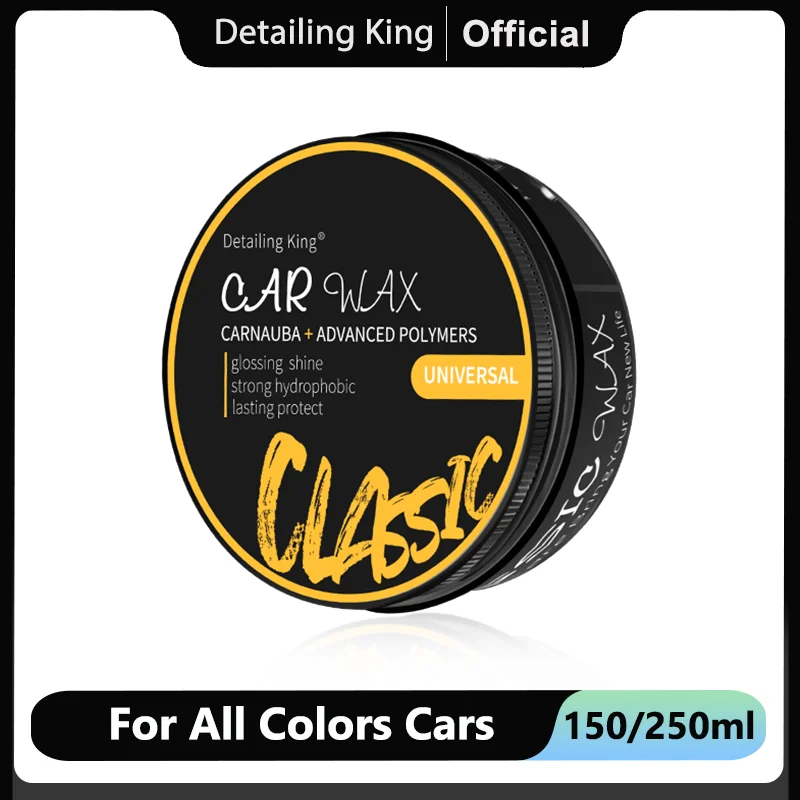 DETAILING KING 150/250ml Car Wax Crystal Plating Set Hard Glossy Wax Carnauba + Advanced Ploymers Depth Shine Car Maintenance adams detailing