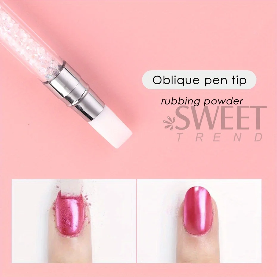 2pcs Double Head Silicone Nail Art Pen Carving Flower Sculpting Pen Adjustable Glue Stick Embossing Brush Professional Manicure 5