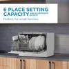 Countertop Dishwasher with 6 Place Settings, 6 Wash Cycles and Silverware Basket, Energy Star-Rated 3