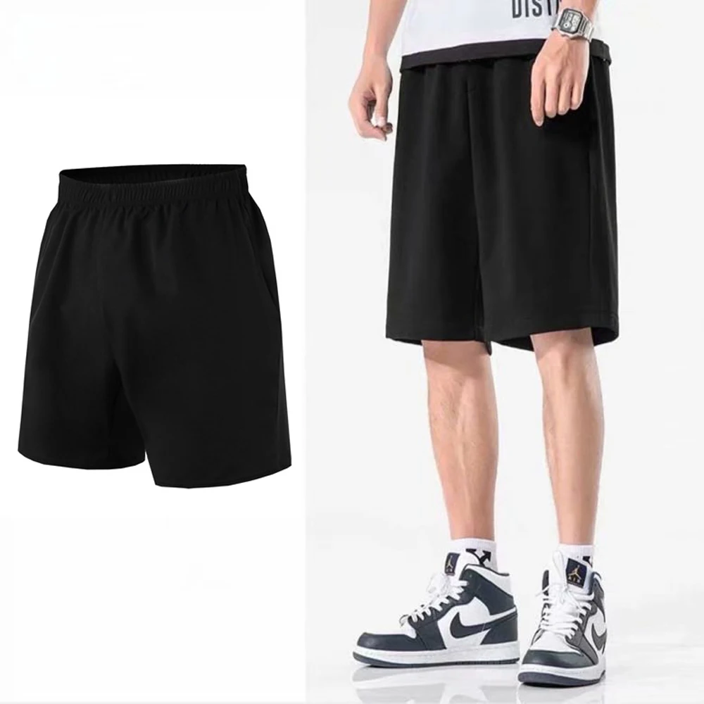 

Men's Sports Casual Shorts 2023 Spring and Summer New Ice Silk Quick Dry Loose Basketball Pants Personality Fashion Beach Pants