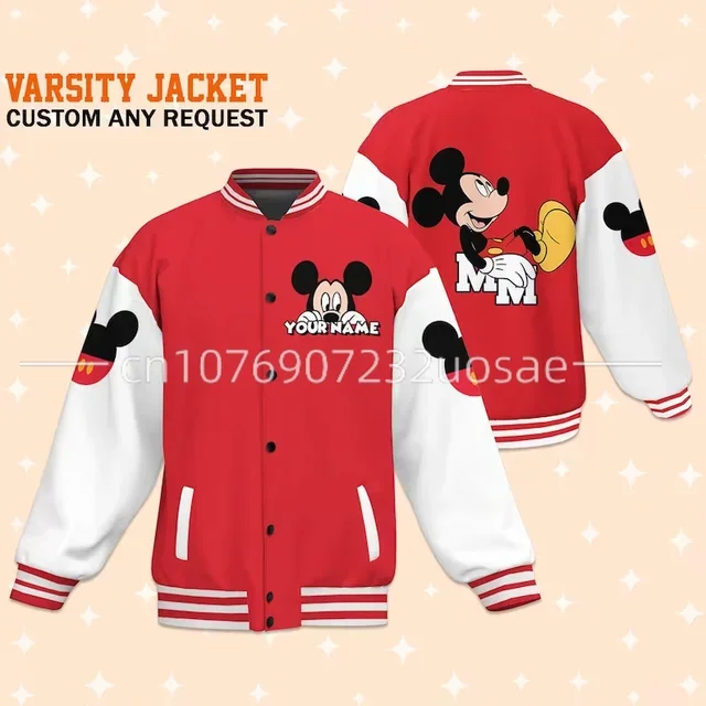 

2024 Disney Daisy Duck Baseball Jacket Disney Daisy Duck Casual Baseball Jacket Oversize Street Men's and Women's Jackets