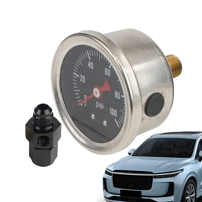 

Automobile Fuel Pressure Gauge 0-100Psi Fuel Regulating Valve Pressure Gauge NPT Adapter Truck Motorcycle Diagnostic tool