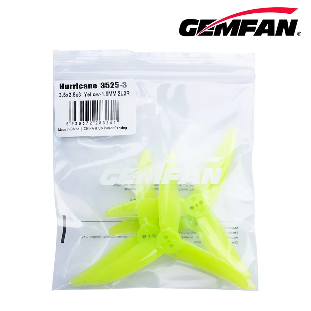 GEMFAN Hurricane Series 3-Blade FPV Racing Drone Propellers - CW/CCW