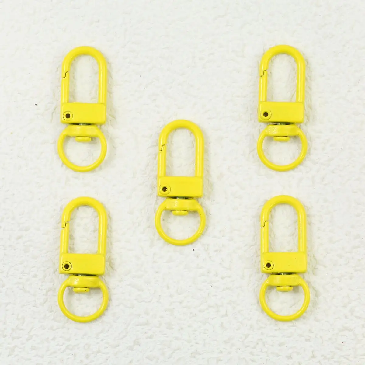 Colorful Macaron Keychain Clasps – Set of 10 for DIY Jewelry Accessories