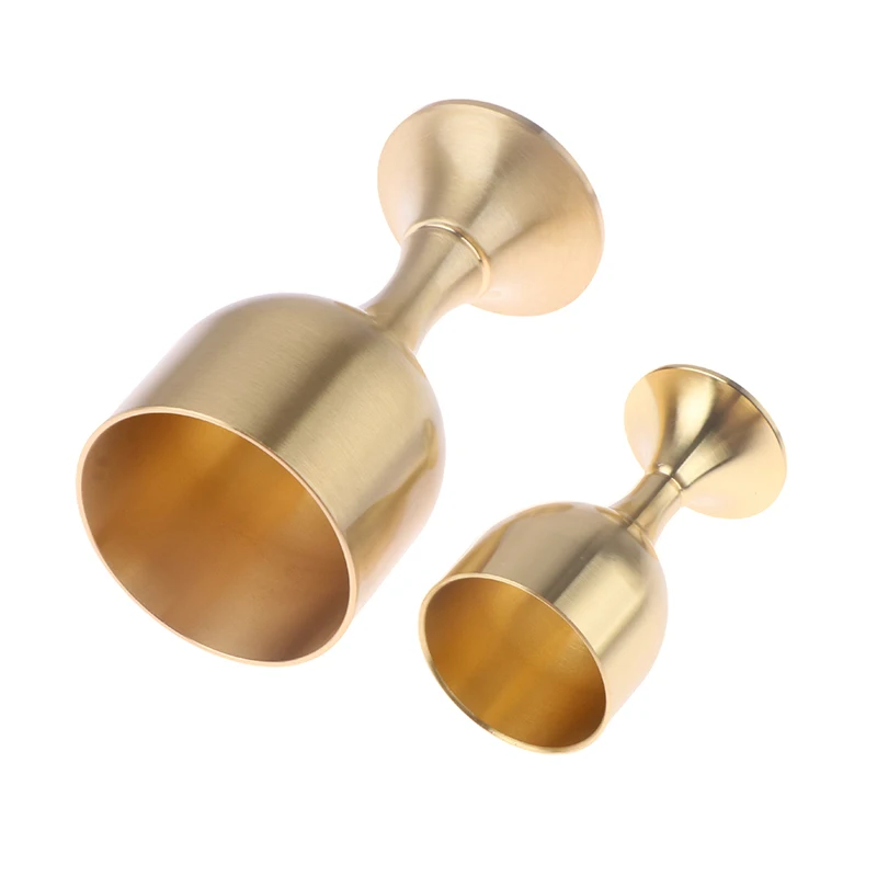 Brass Chalice Cup Cocktail Glass Wine Goblet Brass Beverage Tumbler Goblet Metal Liquor Tumbler For Party Home Accessories