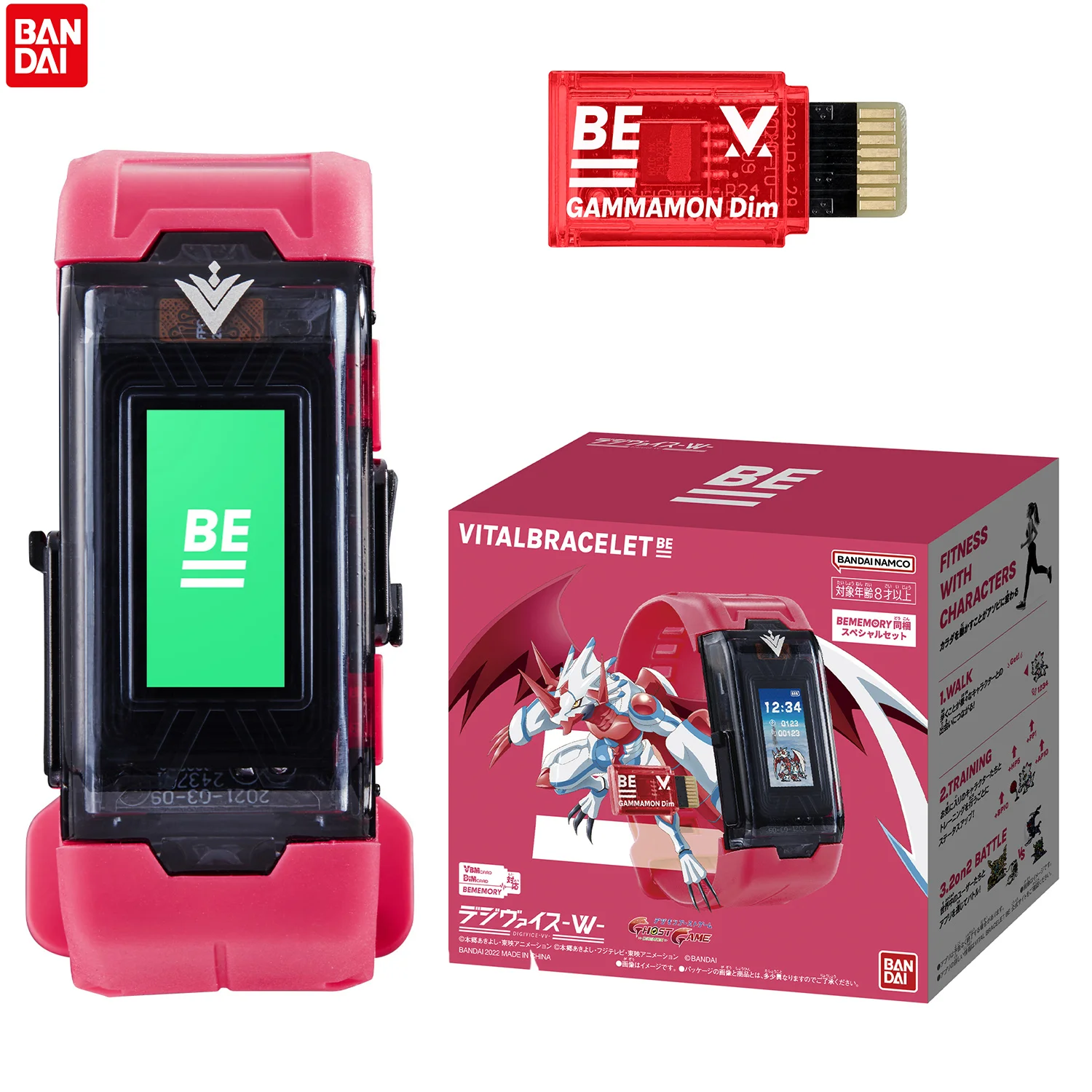 

Bandai Digimon Adventure Life Bracelet Vital Bracelet Be Gamamon Dim Bememory Digimon Ghost Game Cartoon Anime Model Toys Gift