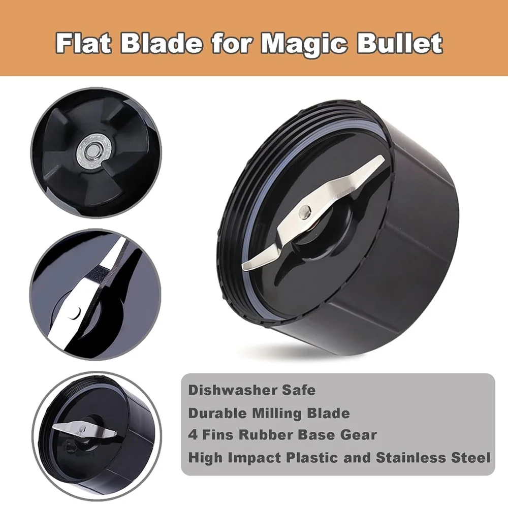 Replacement Flat Blade, Compatible with Original Magic Bullet