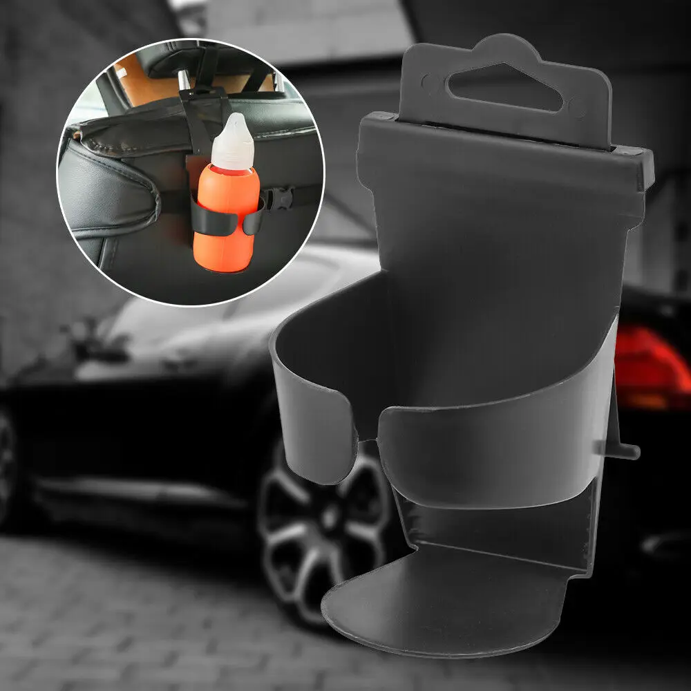 ZHIQIN 2 stuks bekerhouders voor in de auto, inklapbaar, universele koffiebekerhouder, opvouwbare drinkhouder, bekerhouder voor boot, auto, van kunststof, zwart