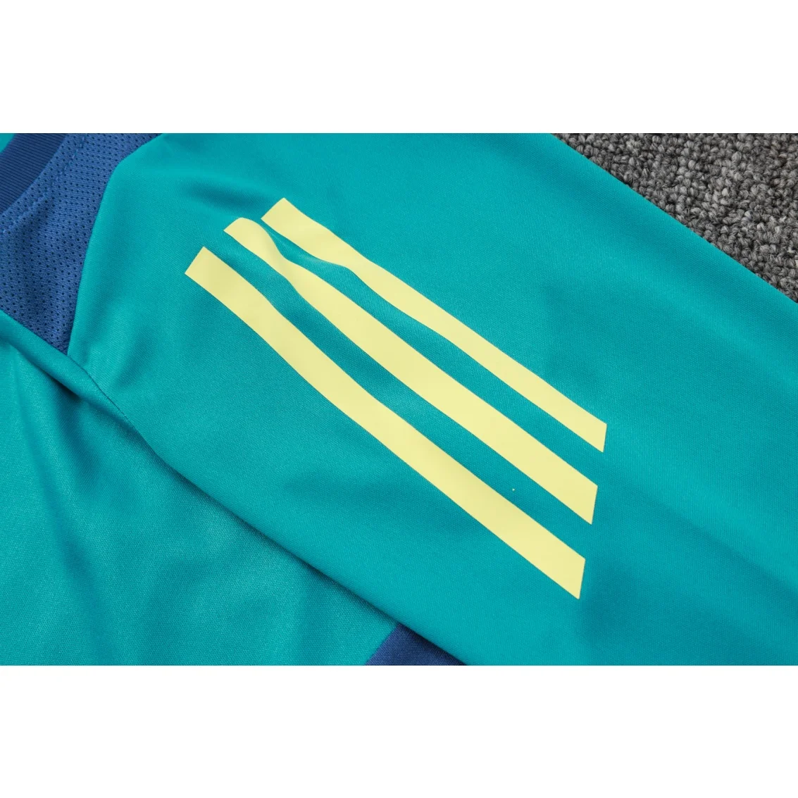 Adidas Soccer Jerseys Men Performance Comfortable Short-sleeved Breathable Durable Fashionable Training Suit Green Blue