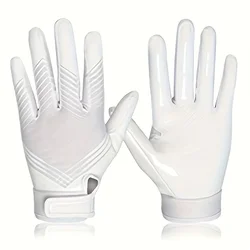 Enhanced Non - Slip Breathable Outdoor Sports Gloves with Silicone Grip Palm - M (WHITE)
