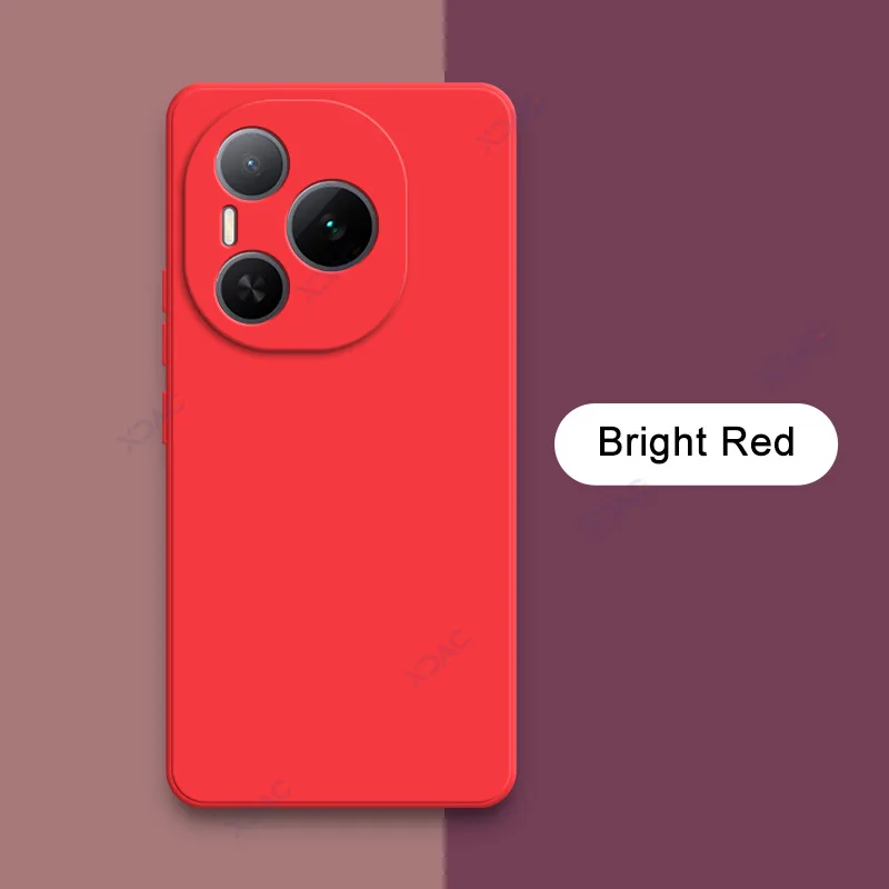 Luxury Dual Layer Cellphone Case with Lens Protection - Fashionable Soft Square Liquid Silicone Armor