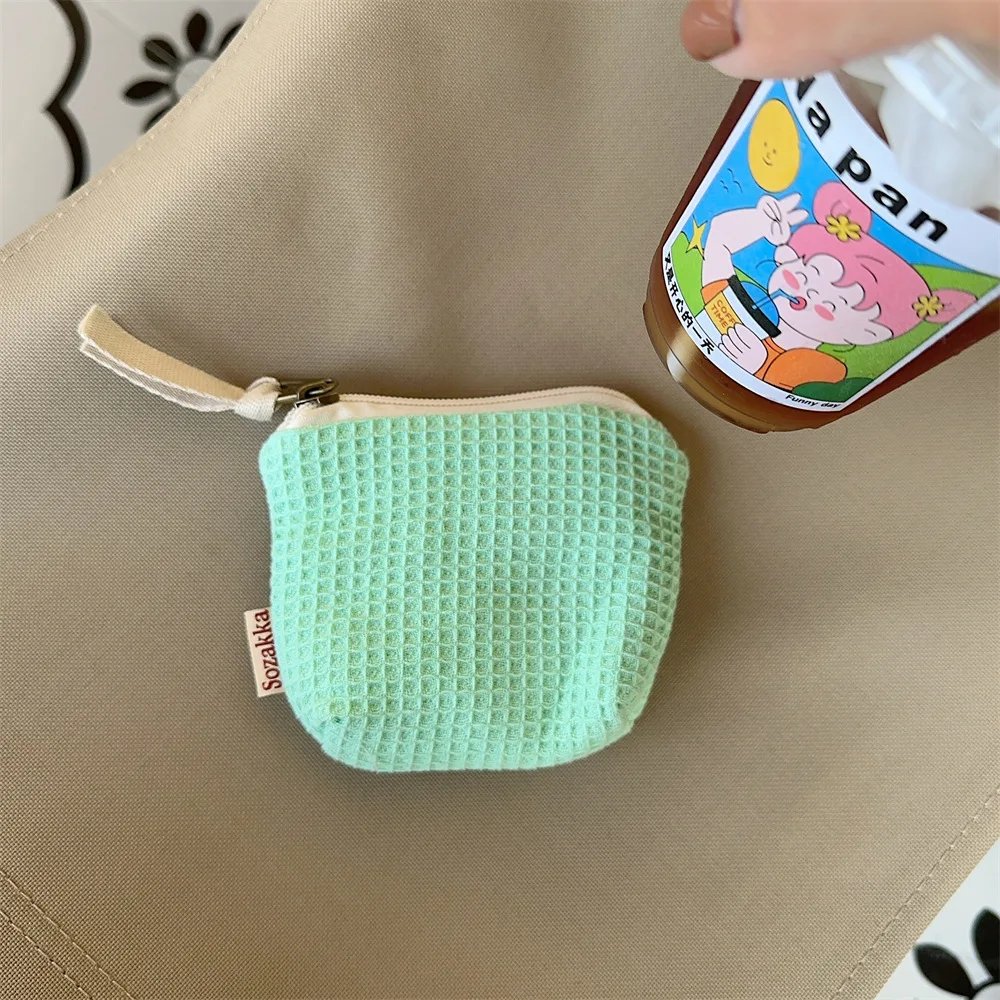 

Korean Mini Small Cosmetic Bag Women Storage Pouch Portable Makeup Bag Purse Travel Cosmetics Case Key Air Cushion Lipstick Bag