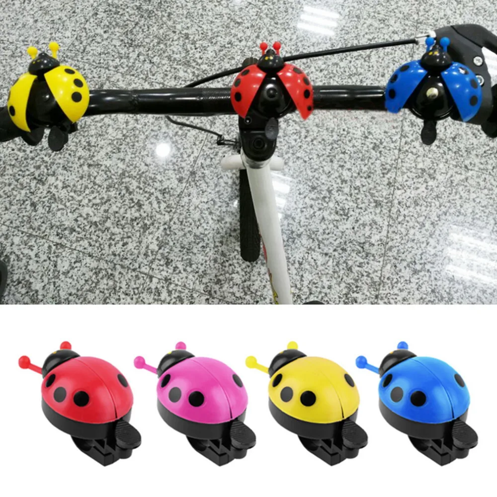 

Ractmerk Hot ! Lovely Kid Beetle Ladybug Ring bicycle Bell For Cycling Bicycle Bike Ride Horn Alarm bike trumpet horn WHolesale