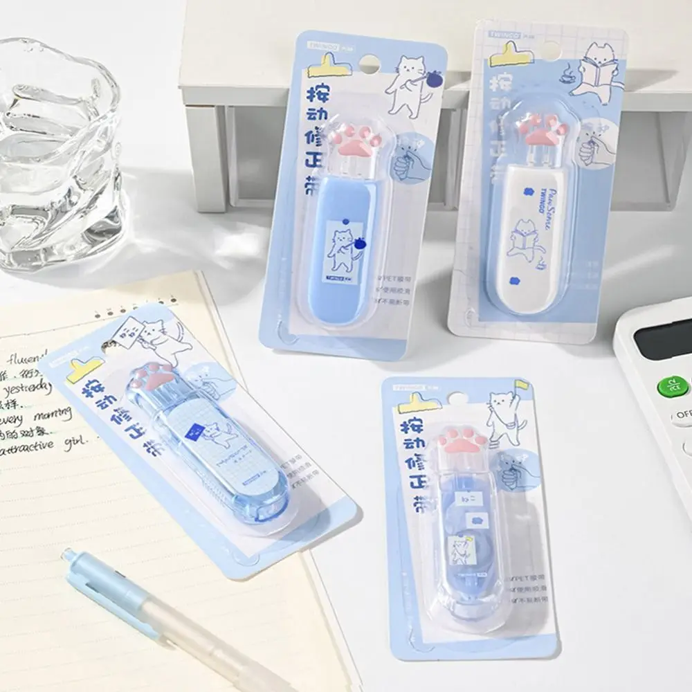 

Corrector Students School Supplies White Out Corrector Stain Spot Covering Tape Cat's Paw Correction Tape Error Correction Tool