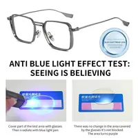 Lunettes de bureau Anti-lumière bleue, monture métallique, lunettes optiques pour femmes et hommes, blocage des rayons bleus, Protection des yeux 5
