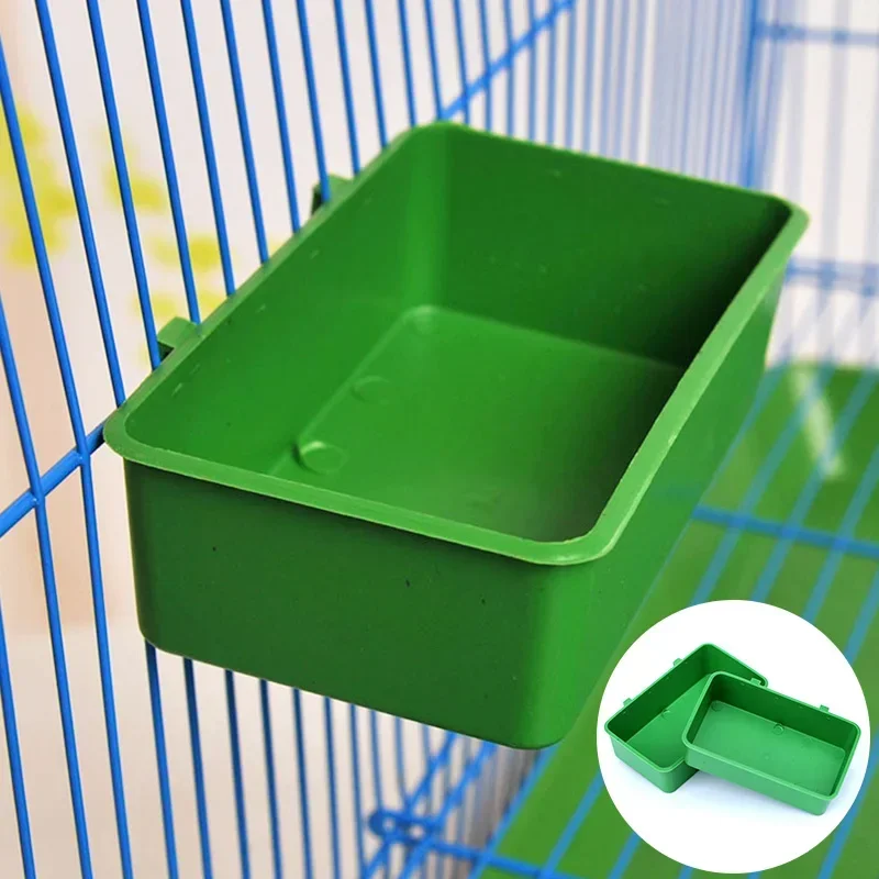 

New Plastic Bird Bath Tub Parrot Shower Bathtub Food Bowl for Cage Feeders Small Parrot Cage Toys