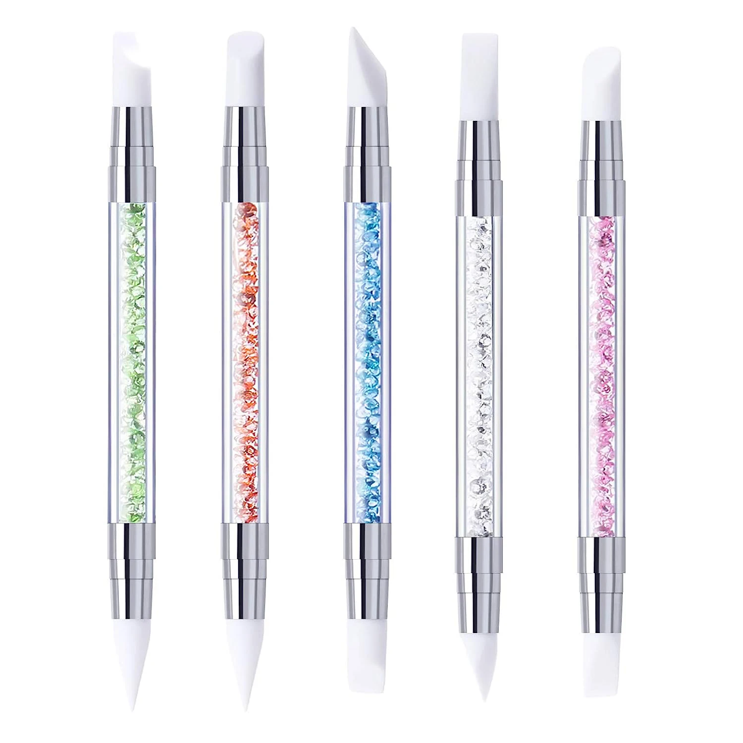 Nail Art Pens Nail Art Brushes 5Pcs Silicone Nail Art Brushes