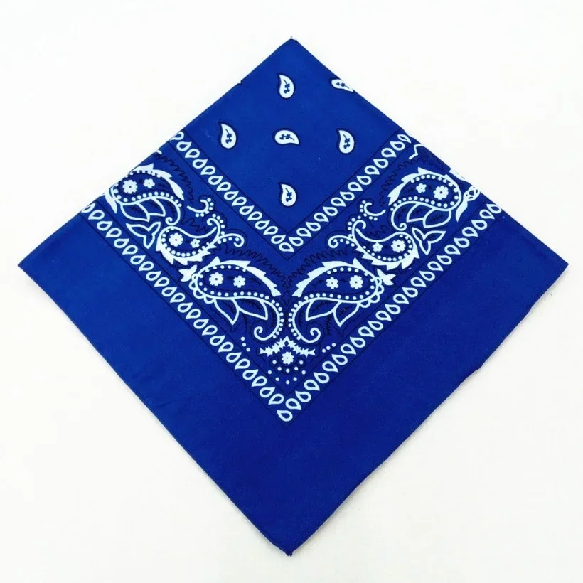 1-4 Stück Männer Frauen Baumwolle Bandana Haarband Cowboy Herren Biker Sport Kopfbedeckung Handgelenk Haarwickel Einseitig Kopfwickel Schal Paisley – Detail 5
