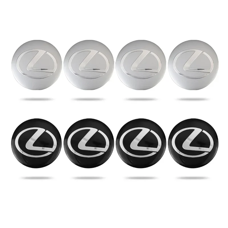 56mm Car Wheel Center Hub Cap Stickers Styling wheel hub covers wheel hub caps For Lexus Fsport RX330 IS250 Ct200h ES300h RX350 IS300h NX300h RX400h ES350 4pcs