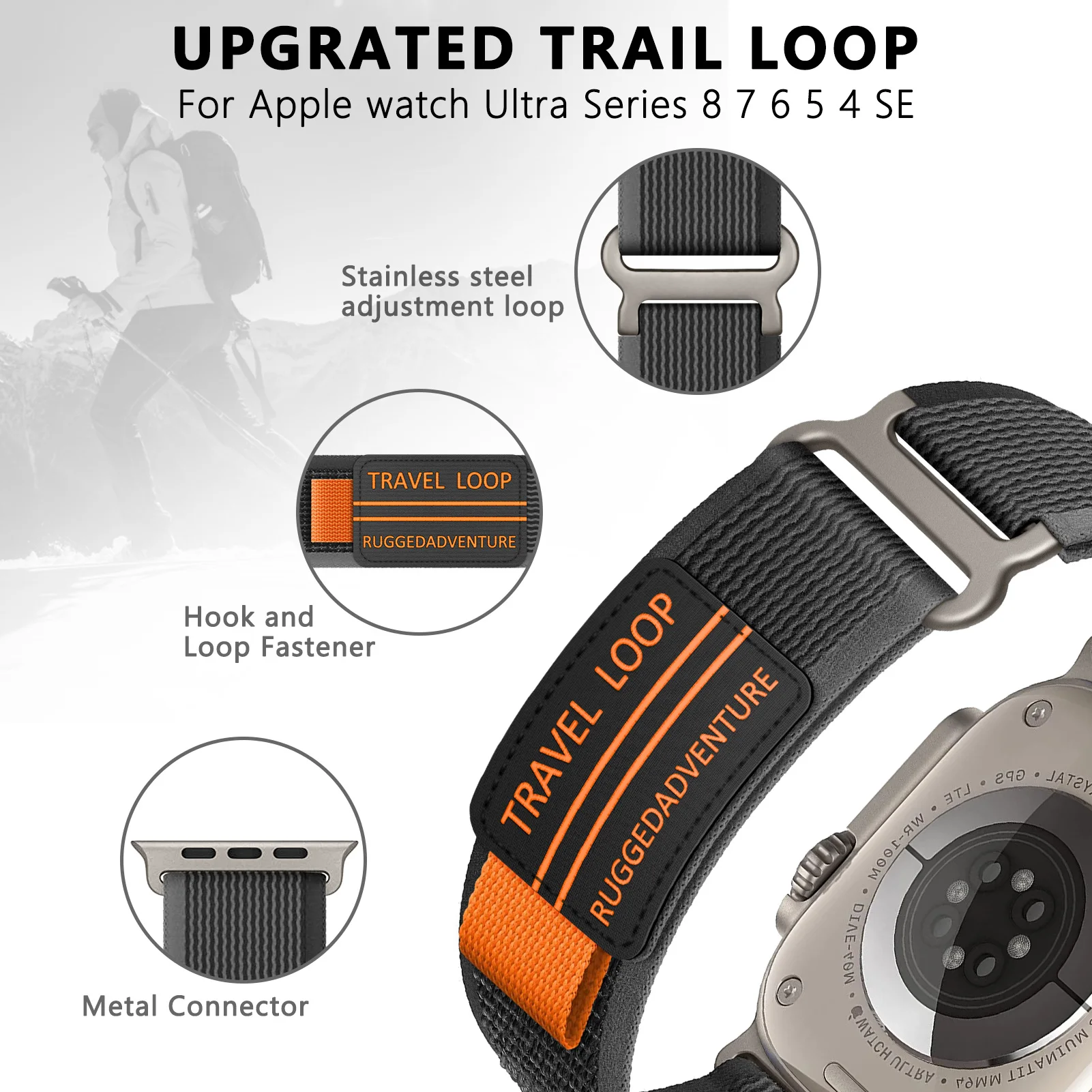 Trail Loop Bracelet Strap for Smartwatch - Versatile and Stylish Watch Band Accessory