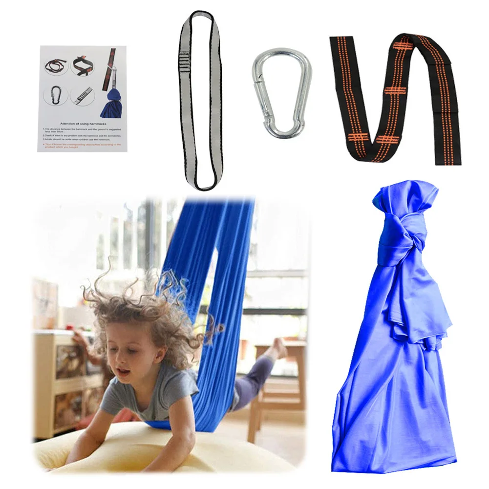 Sensory Swing Indoor and Outdoor Suspension Bed Therapy Cuddle Swing Healing Relaxing Cuddle Sensory Swing for Autism ADHD Kids 5