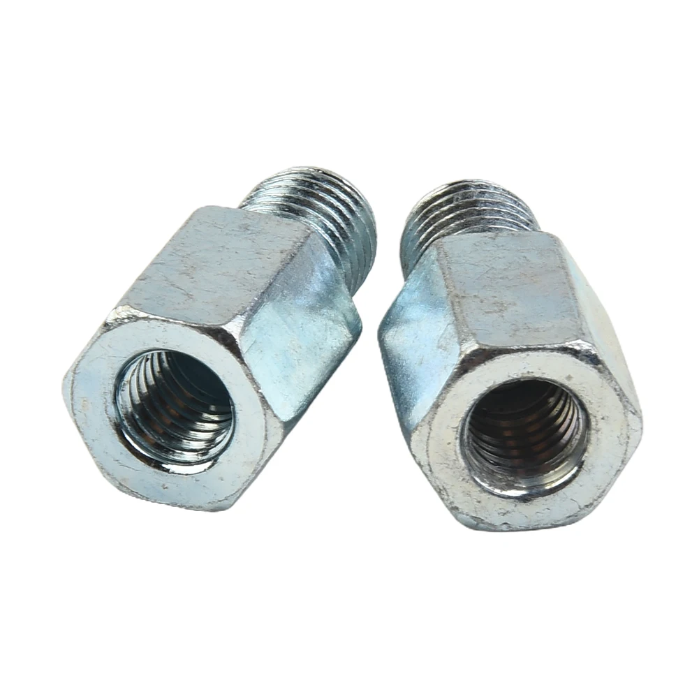 2pcs Motorcycle Scooter Mirror Adapters 8mm Female Clockwise To 8-10mm Male Clockwise Mirror Adapters Threaded Screws