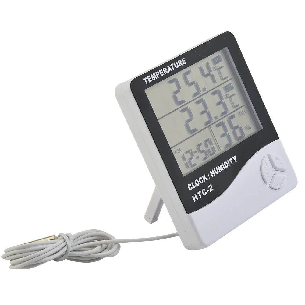 

ABS Brand New Humidity Time Thermo-Hygrometer High Quality ZI50℃ To +70℃ 10.3 * 9.3 * 2.15CM Brand New Durable