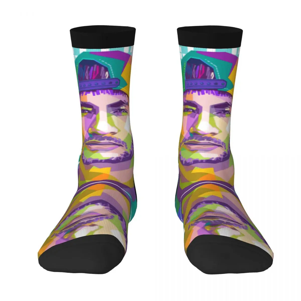 

Brazil Neymars And Da Silvas Football Player Stocking Novelty Humor Graphic Contrast color Drawstring Backpack Compression Socks