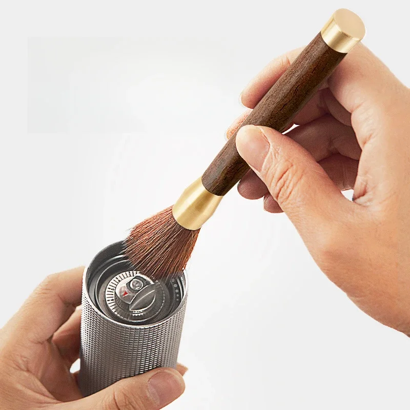 4pcs Coffee Grinder Cleaning Brush Wooden Handle Bean Powder Dusting Espresso Brush Barista Tool Coffee Machine Cleaning Brush