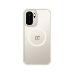 Magnetic Armor Shockproof Matte Back Cover with MagSafe Compatibility for OnePlus Ace 6 Ultra (With Magnetic Beige)