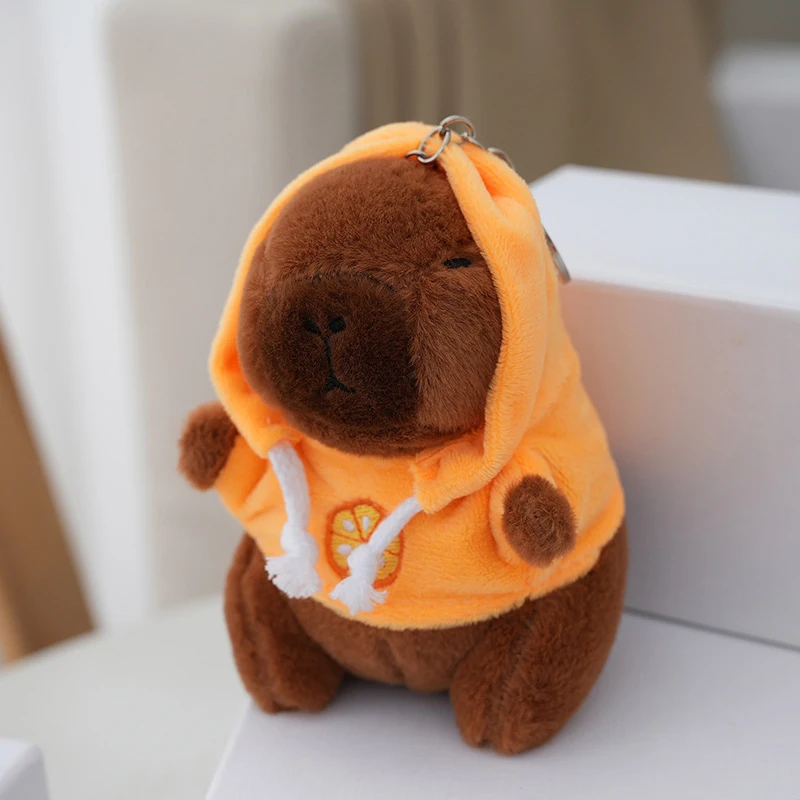 Cute Cartoon Capybara Pendant Plush Toy Doll Bag Hanging Ornaments Cute Kapila Keychain Doll Car Pendant Desktop Ornaments plush keychain,plush doll,capybara plush toy,plush toy,key chain