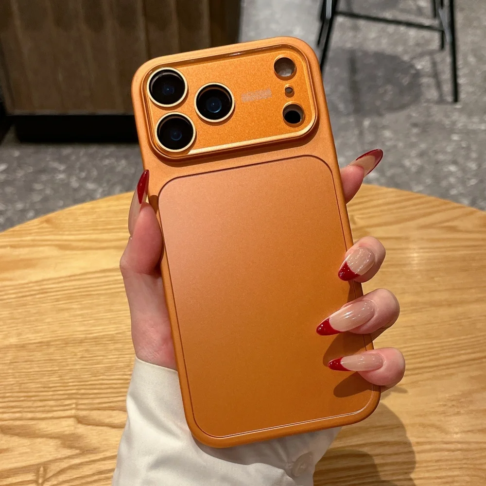 Sleek Metallic AG Matte Case with Glass Lens Protection