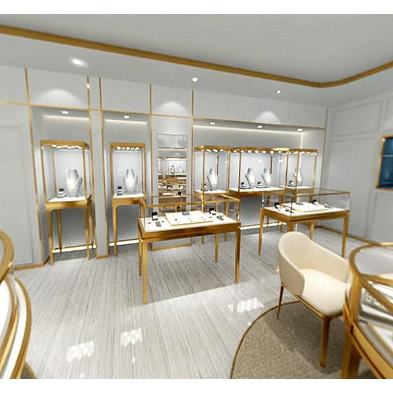 

Custom. luxury jewelry glass counter glass showcase custom jewelry store fixtures and furniture