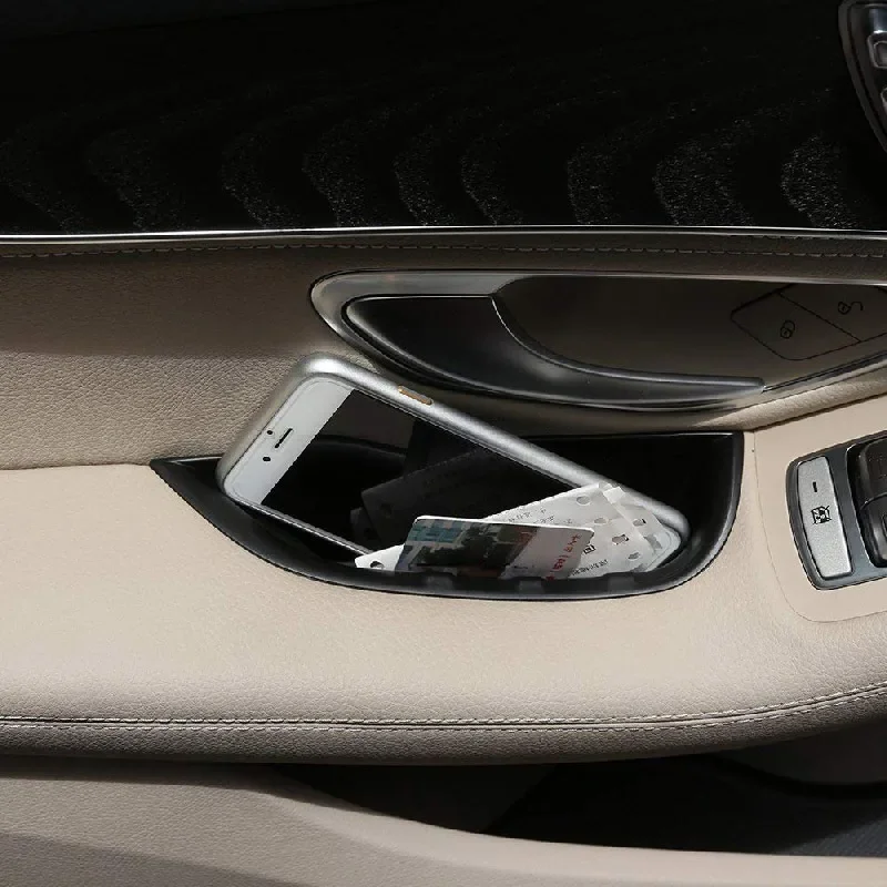Per Mercedes Benz Classe C W205 Glc X253 2015-2021 Abs Scatola Portaoggetti Nera Per Maniglia Della Portiera Dell'Auto Scatola Portaoggetti Per Cellul