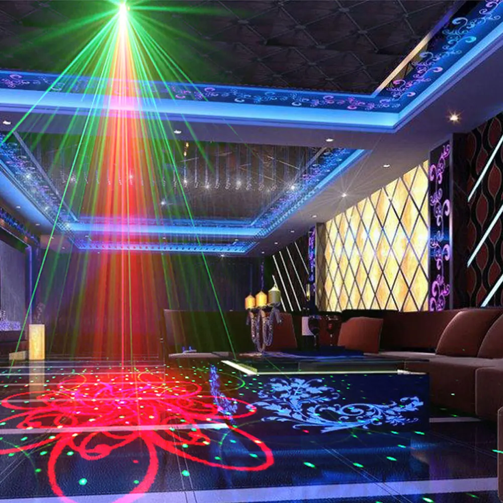 Mini disco laser festa iluminação usb connnect