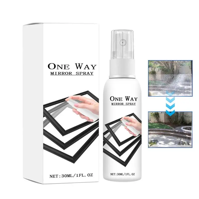 

Glass Cleaning Spray 30ml Mirror Glass Single Way Cleaner Spray Multi-Functional Household Cleaning Liquid Deep Cleaning for Car